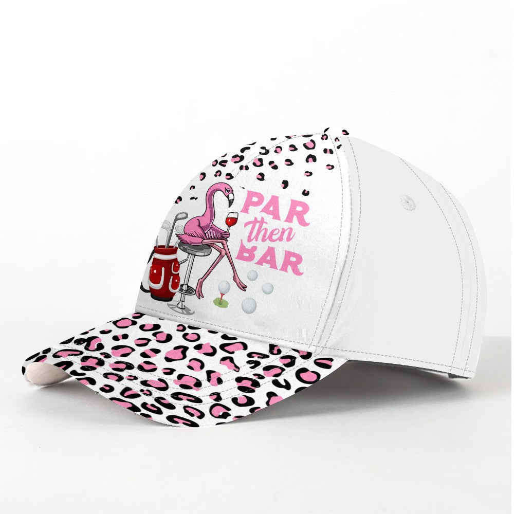 Pink Leopard Par Then Bar Flamingo Cap CVH010101