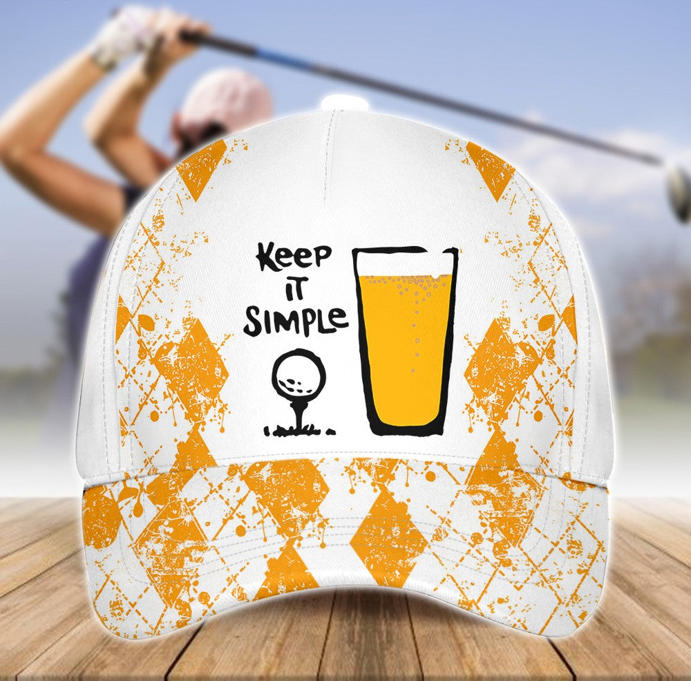 Keep It Simple Golf And Beer Cap CVH060301