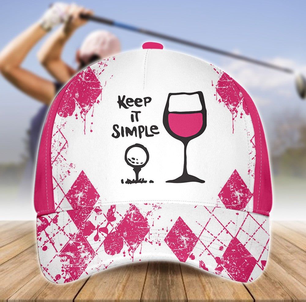 Keep It Simple Golf And Wine Cap CVH070201