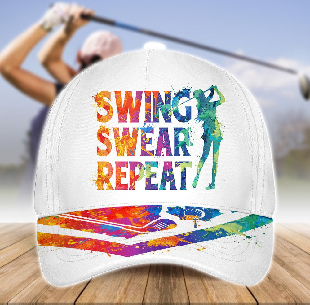 Canada WATERCOLOR AMERICA FLAG SWING SWEAR REPEAT Cap CVH090201
