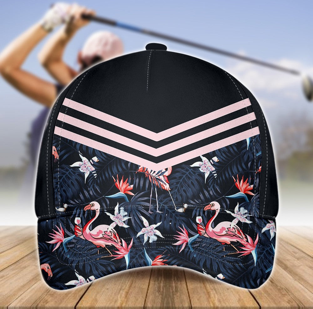 Plan For The Day Flamingo Tropical Golf Cap CVH130201