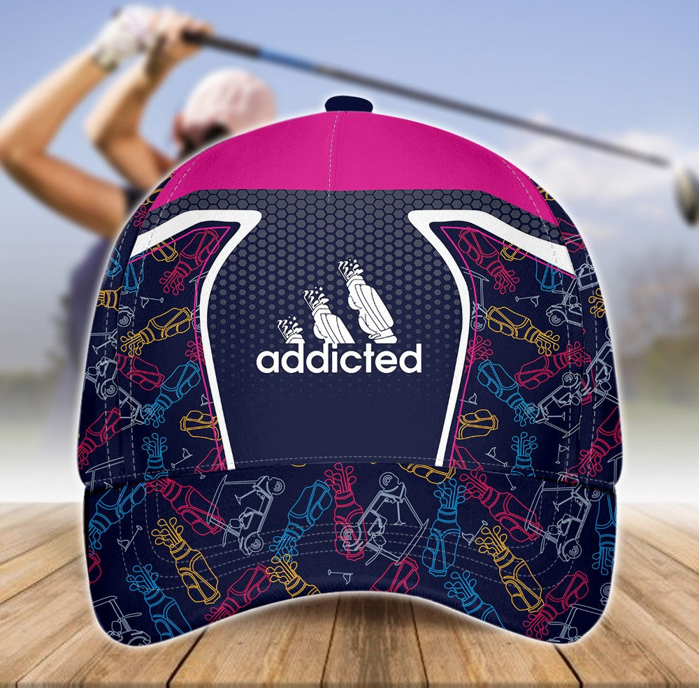 Addicted Golf Line Pink Cap CVH160301
