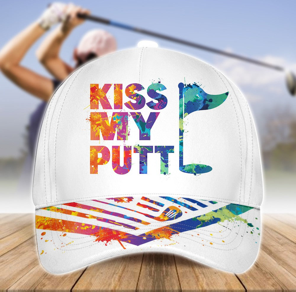 Kiss My Putt Watercolor Cap CVH180301