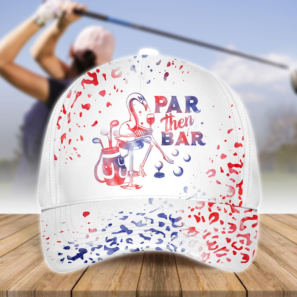 Watercolor Leopard Par Then Bar Flamingo Cap CVH190201