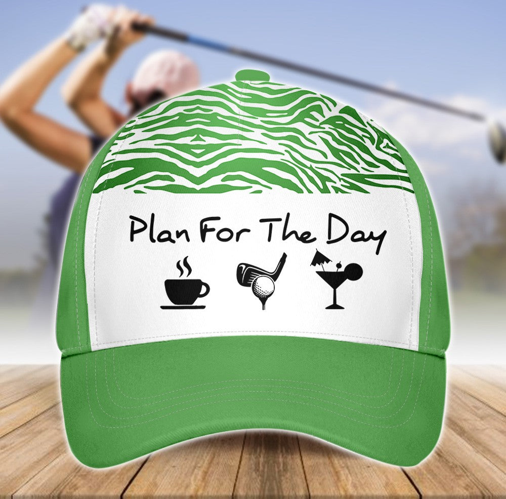 Plan For The Day Coffee Golf Cocktail Green Cap CVH210101