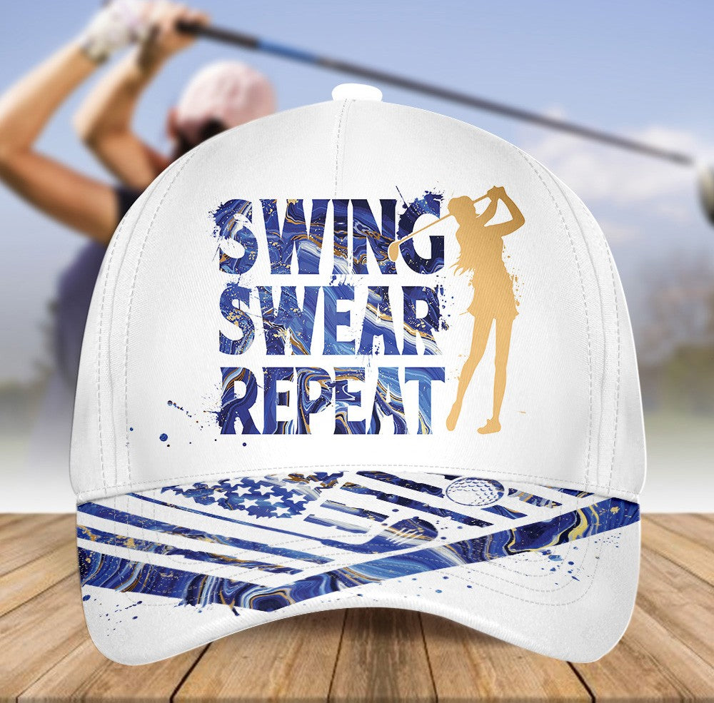 BLUE MARBLE SWING SWEAR REPEAT Cap CVH250101