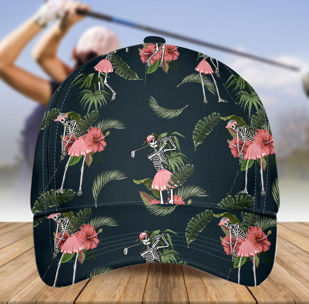 SEAMLESS TROPICAL SKELETON GOLF Cap CVH280101