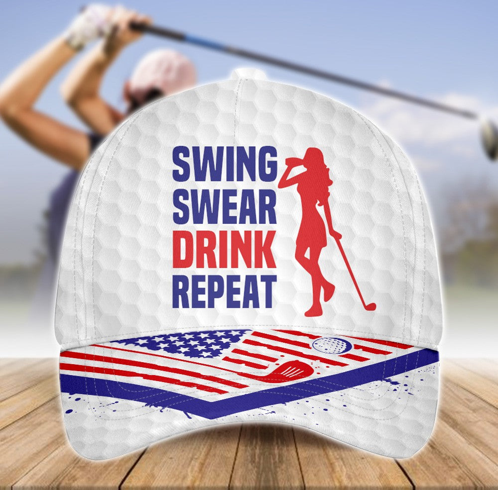 Swing Swear Dink Repeat Cap CVH300201