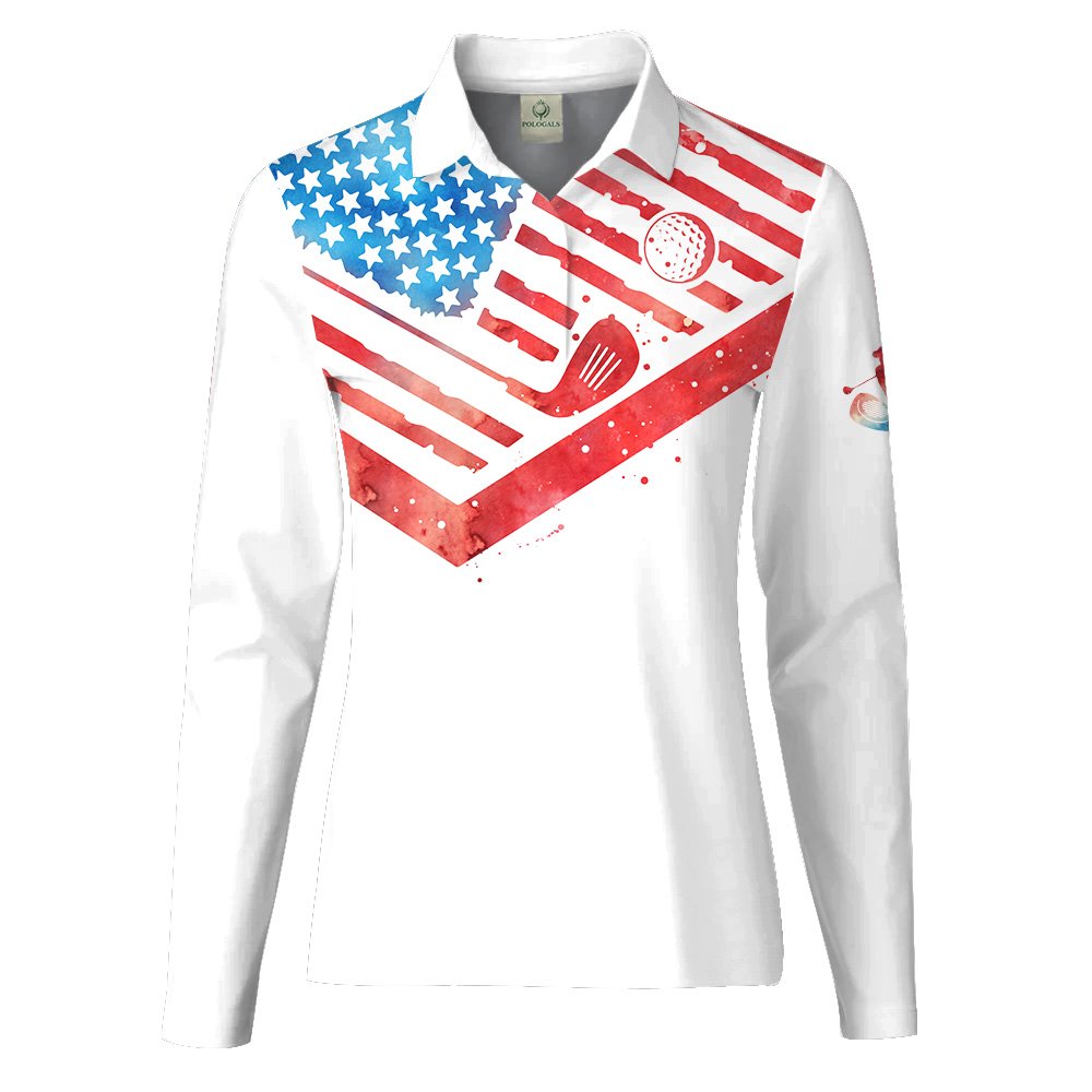 USA Golf Friends Flamingo Women Polo Shirt LLVH250801