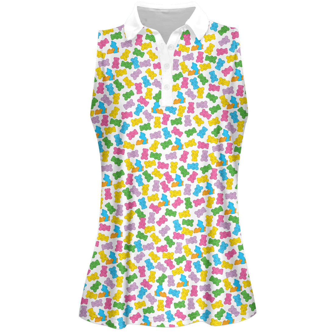 Gummy Bears Cute Pattern Women Polo Shirt  LVH230901