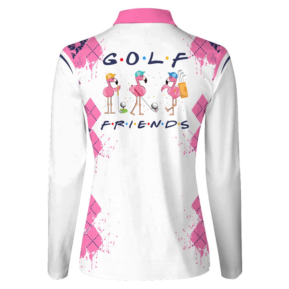 GOLF FRIENDS Flamingo Women Polo Shirt LLVH050101