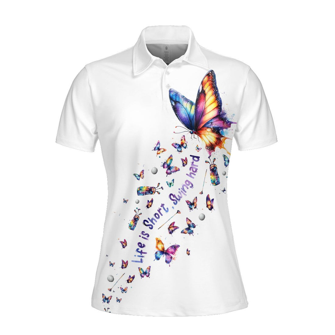 Butterfly Life is Short Swing Hard Women Polo Shirt LVH130901