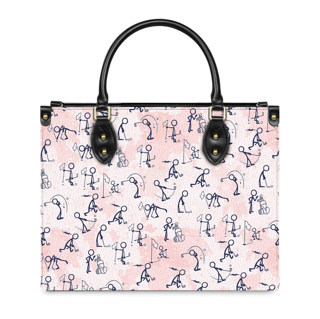 Pink Seamless Golf Stick Figures Women 's Tote Bag