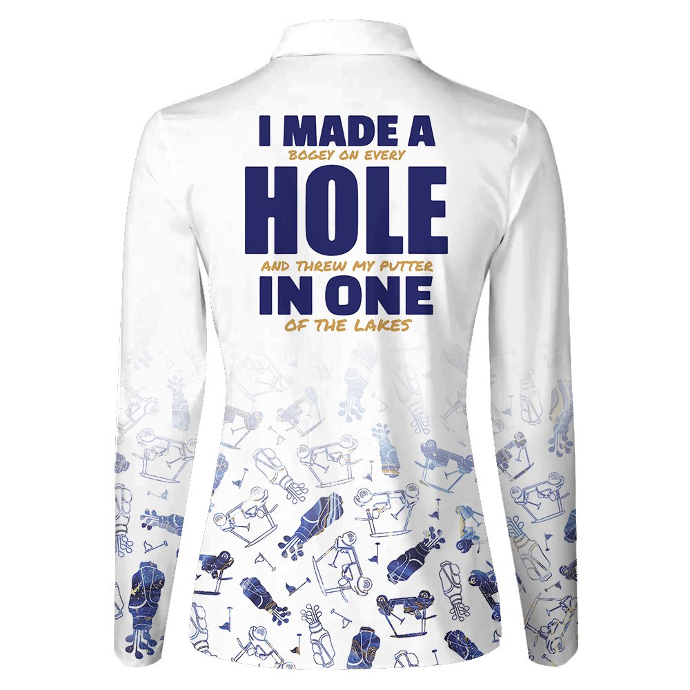 Funny I Made A Hole In One Women Polo Shirt LLVH070301