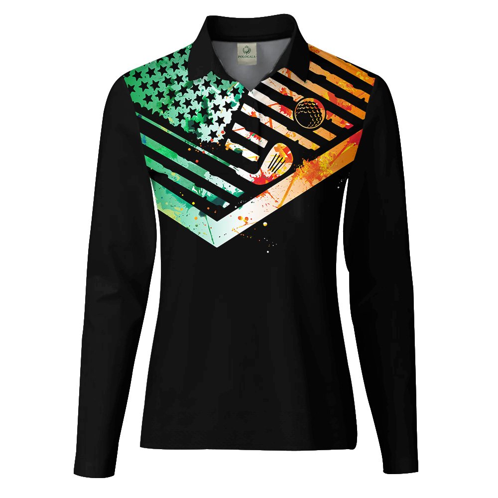 Black Version This Is My Lucky Golf Shirt ST Patrick's Day Women Polo Shirt LVH240601