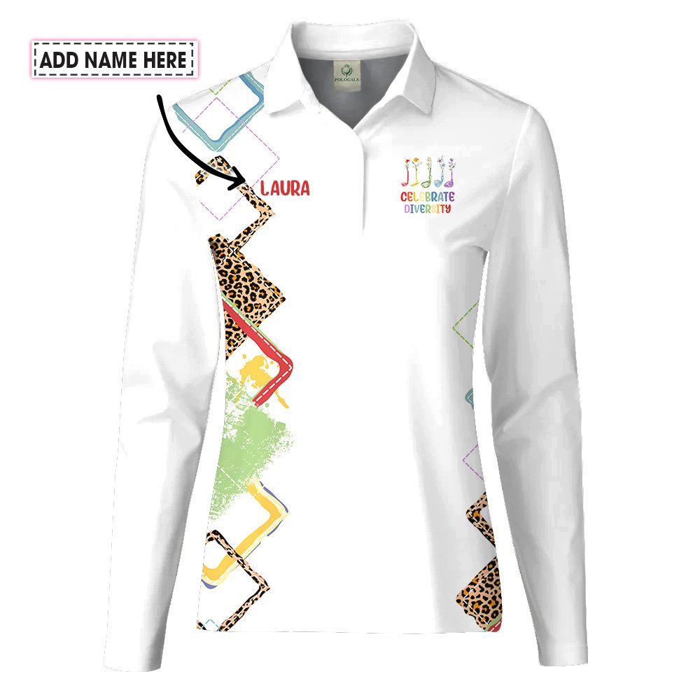 Celebrate Diversity Golf Club Women Polo Shirt LLVH190801