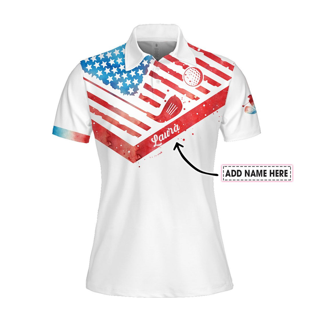 USA Golf Friends Flamingo Women Polo Shirt LVH250801