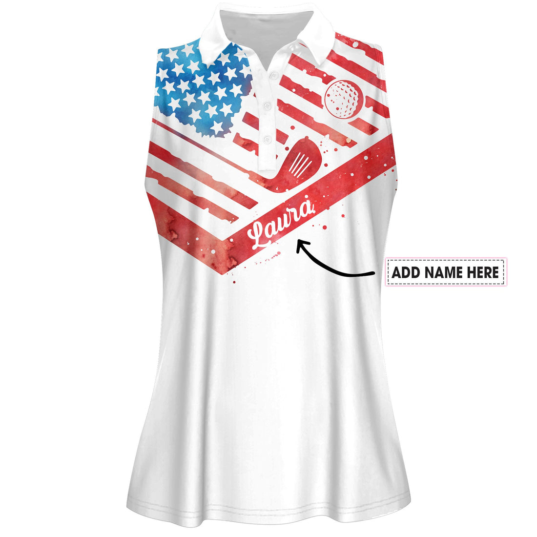 USA Golf Friends Flamingo Women Polo Shirt LVH250801