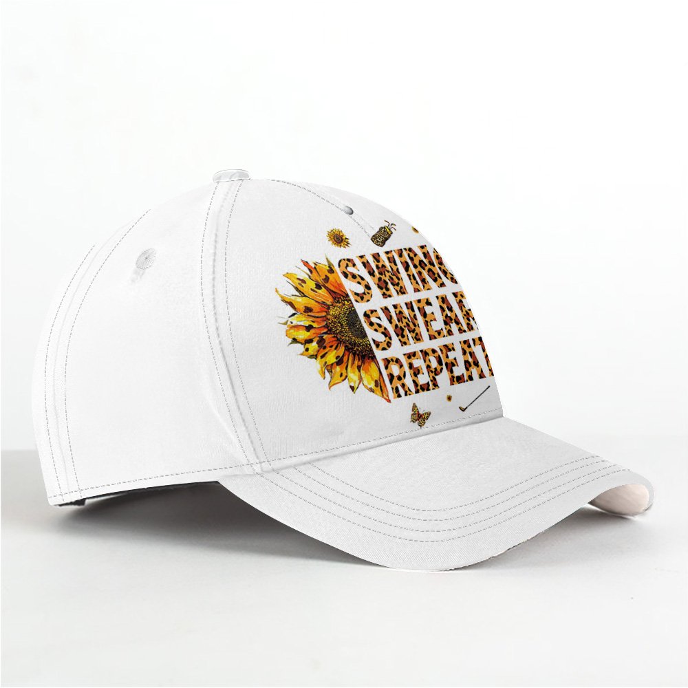 Leopard Sunflower Swing Swear Repeat Cap CVH200901