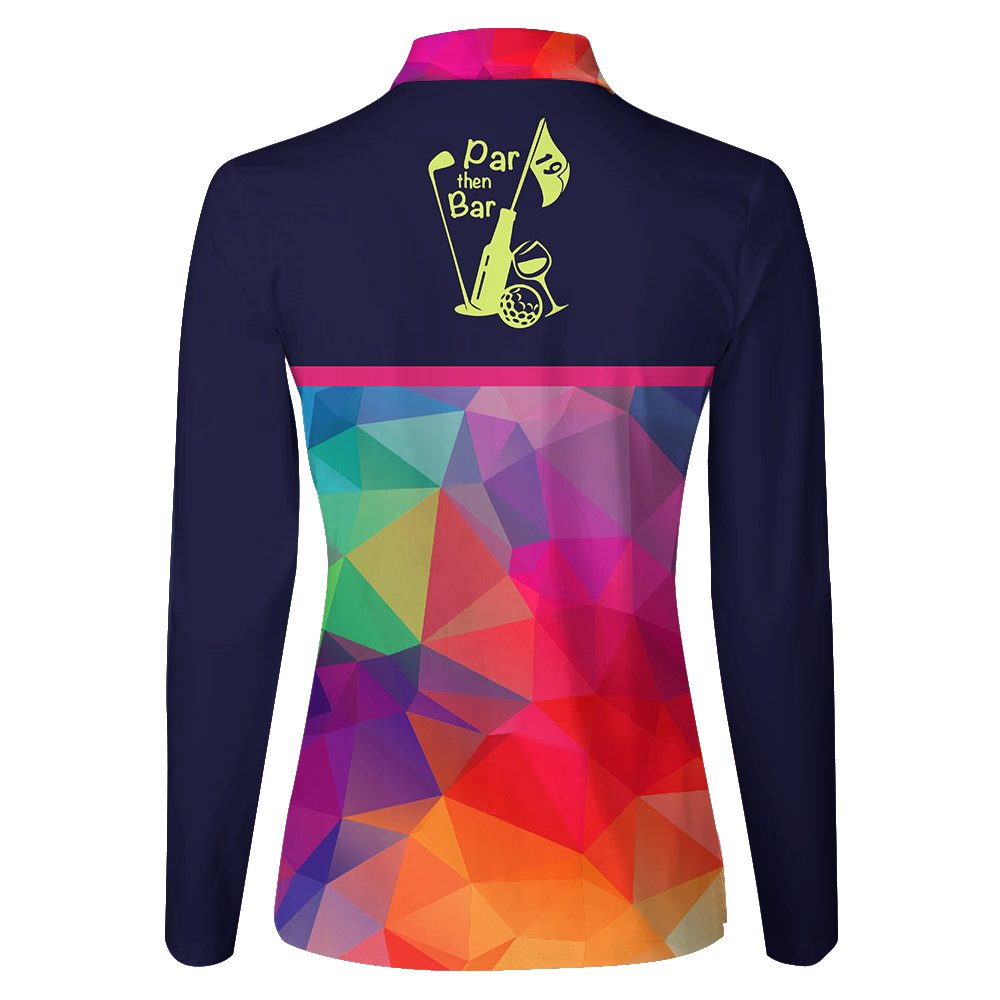 Par Then Bar Color Women Polo Shirt LLVH140301