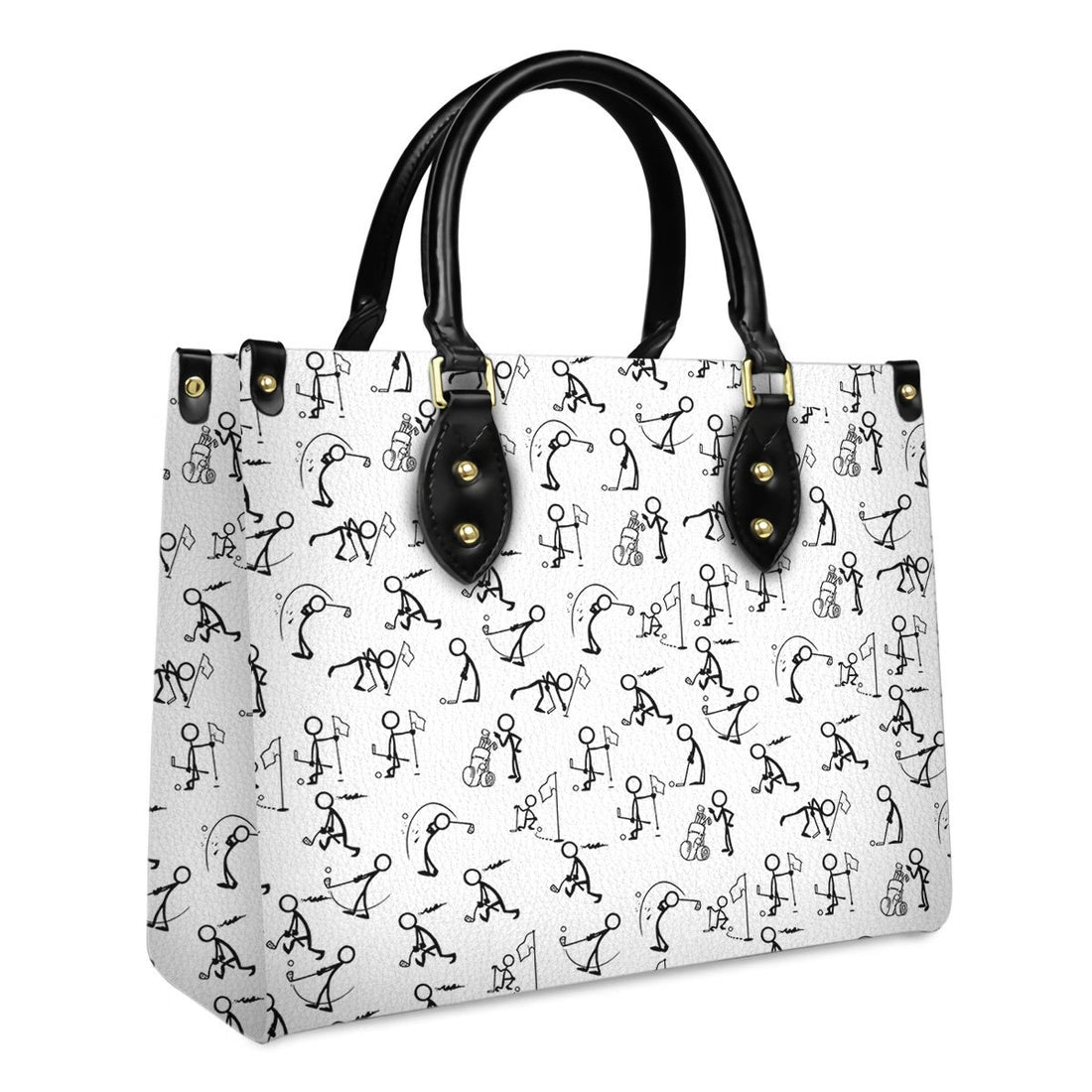 Stickfigures Playing Golf Women's Tote Bag