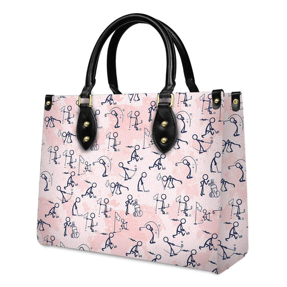 Pink Seamless Golf Stick Figures Women 's Tote Bag