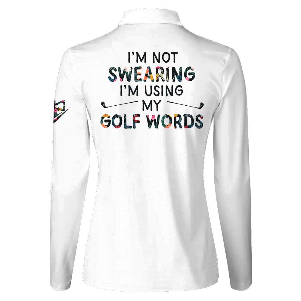 TROPICAL FLOWER I'M NOT SWEARING WOMEN Polo Shirt LLVH210501