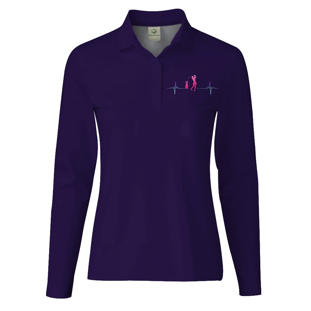 Gradient Play Like A Girl Women Polo Shirt LLVH170301