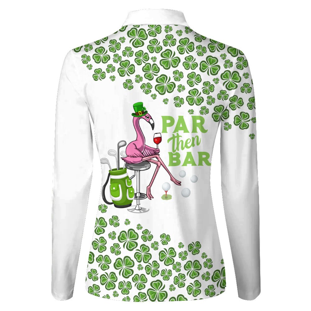 Par Then Bar St Patrick's Day Golf Wine Women Polo Shirt LVH020701