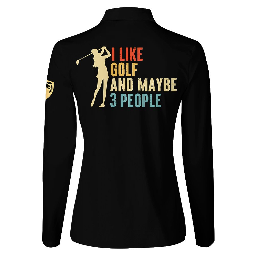 I Like Golf And Maybe 3 People Retro Style LLVH160801