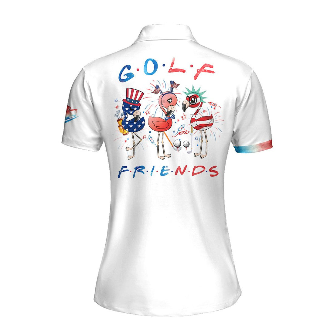 USA Golf Friends Flamingo Women Polo Shirt LVH250801