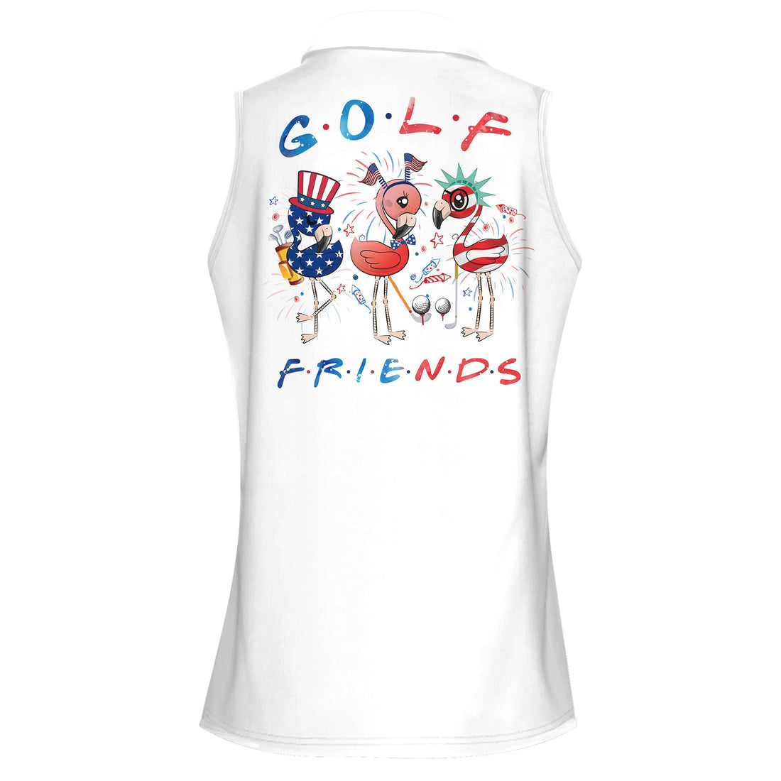 USA Golf Friends Flamingo Women Polo Shirt LVH250801