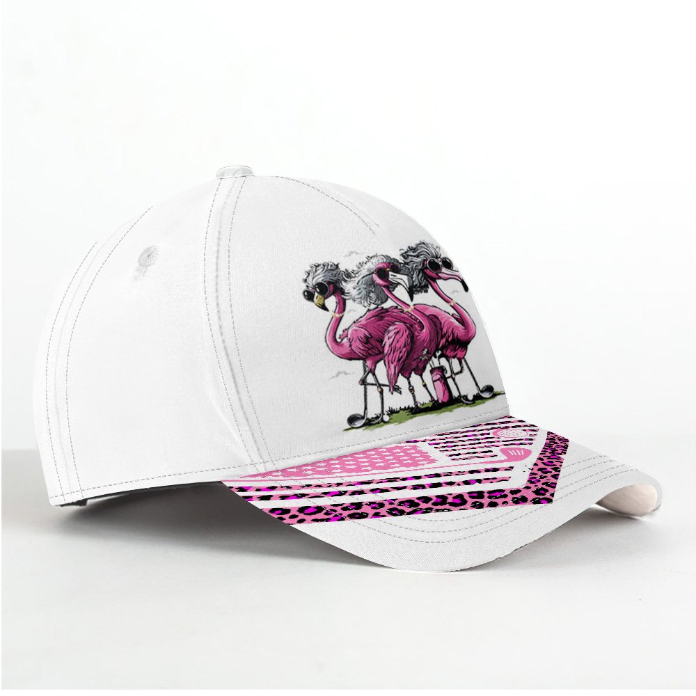 Flamingo Some Grandmas Knit Real Grandmas Play Golf Cap CVH160901