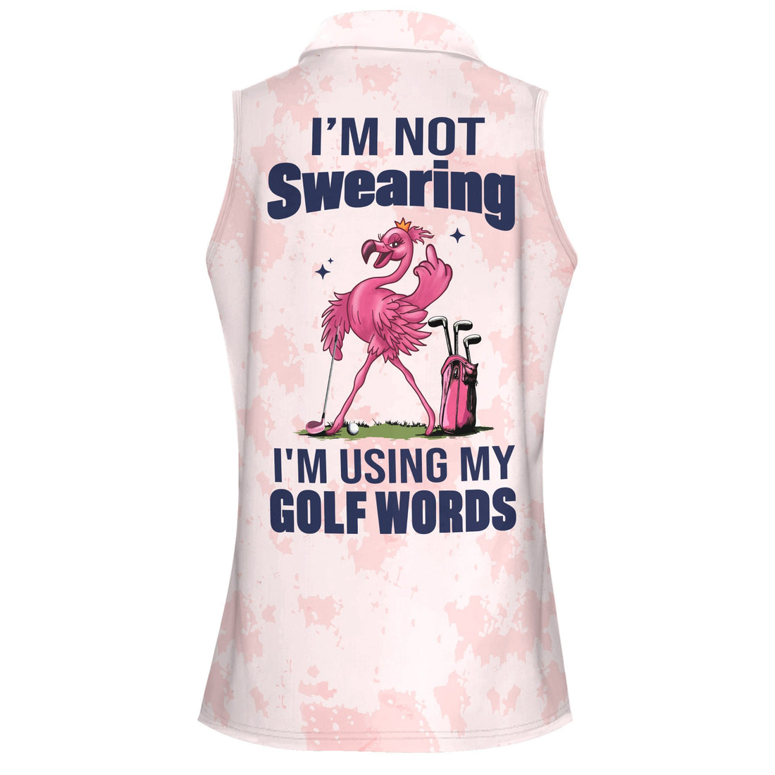 Flamingo I'm Not Swearing Women Polo Shirt V2 LVH180901