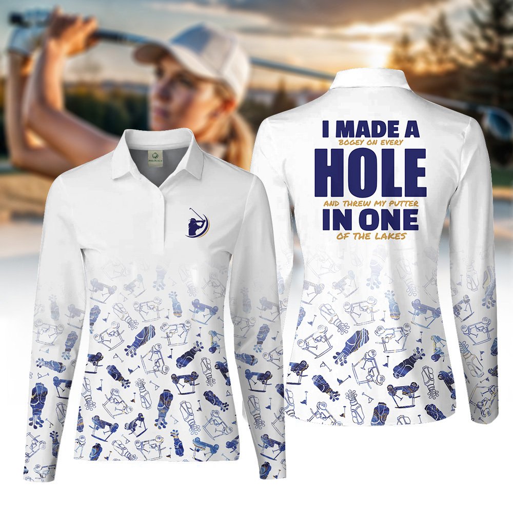 Funny I Made A Hole In One Women Polo Shirt LLVH070301