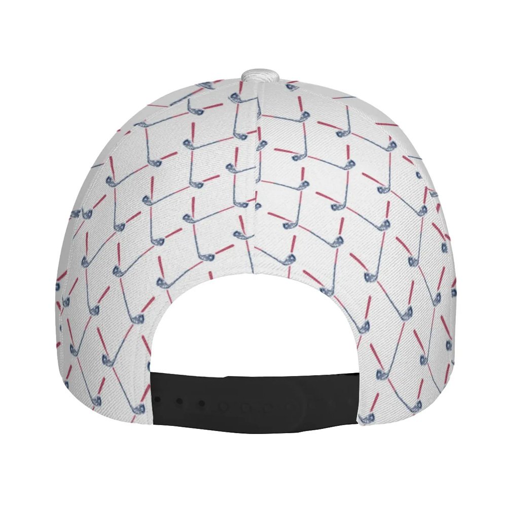 USA Flag Golf Club Pattern Cap CVH240801