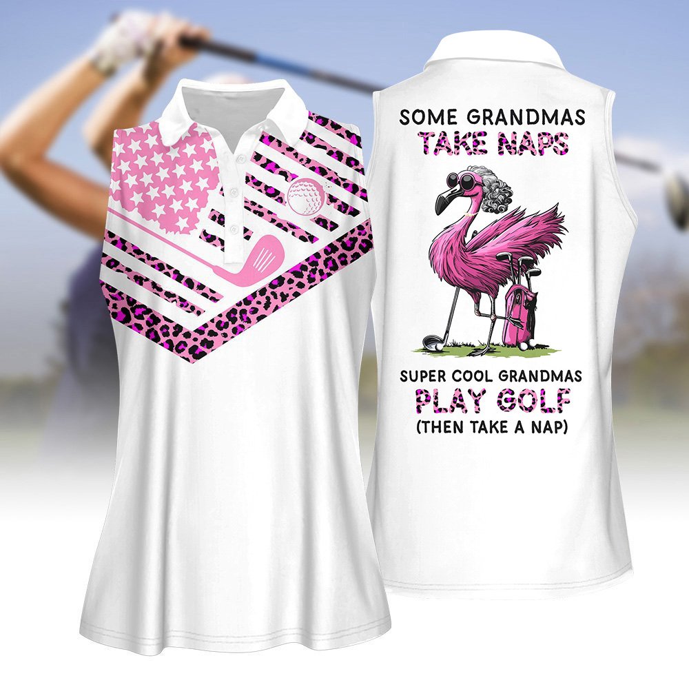 Super Cool Grandmas Play Golf Then Take Nap Women Polo Shirt LVH220901