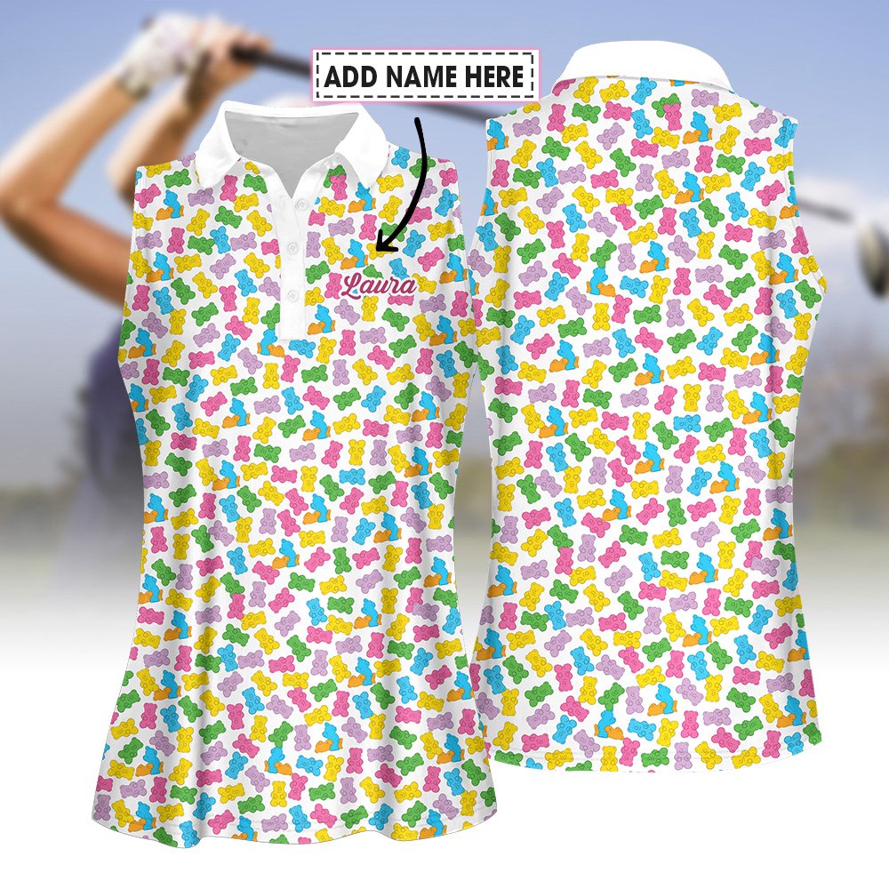 Gummy Bears Cute Pattern Women Polo Shirt  LVH230901