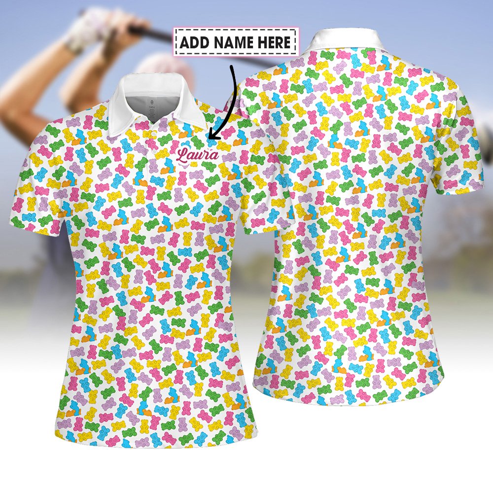 Gummy Bears Cute Pattern Women Polo Shirt  LVH230901