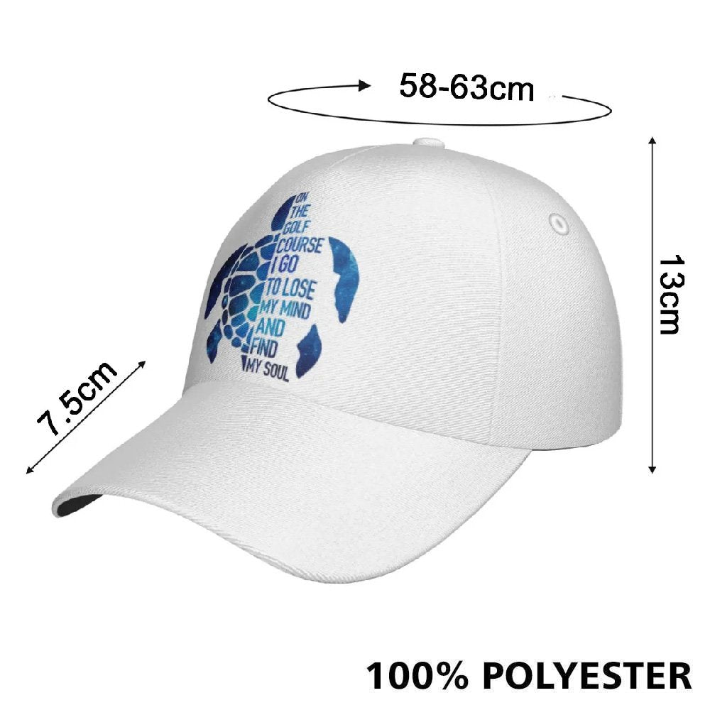 Ocean Turtle Blue On The Golf Course I Go, To Lose My Mind And Find My Soul Cap CVH070901