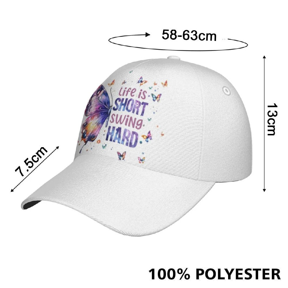 Butterfly Life is Short Swing Hard Cap CVH130901