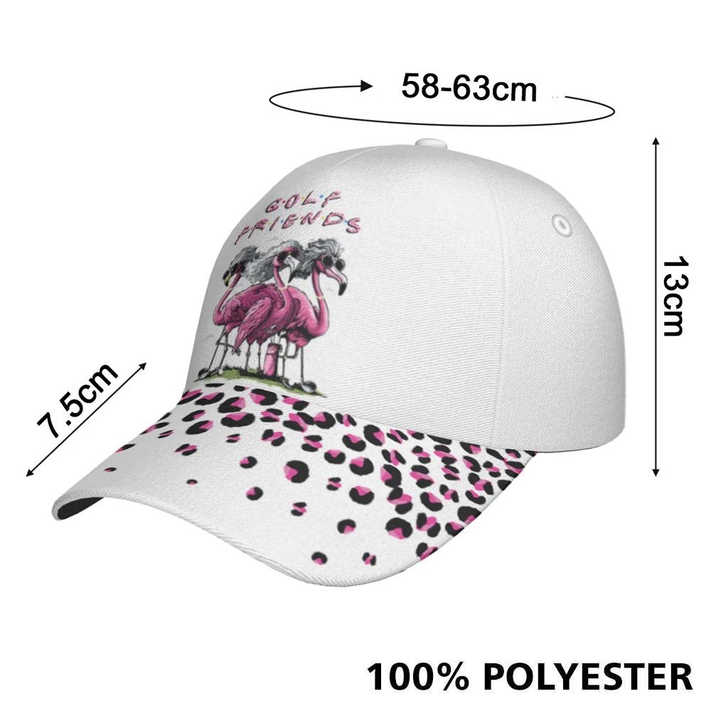 Grandmas Golf Friends Leopard Flamingo Cap CVH150901