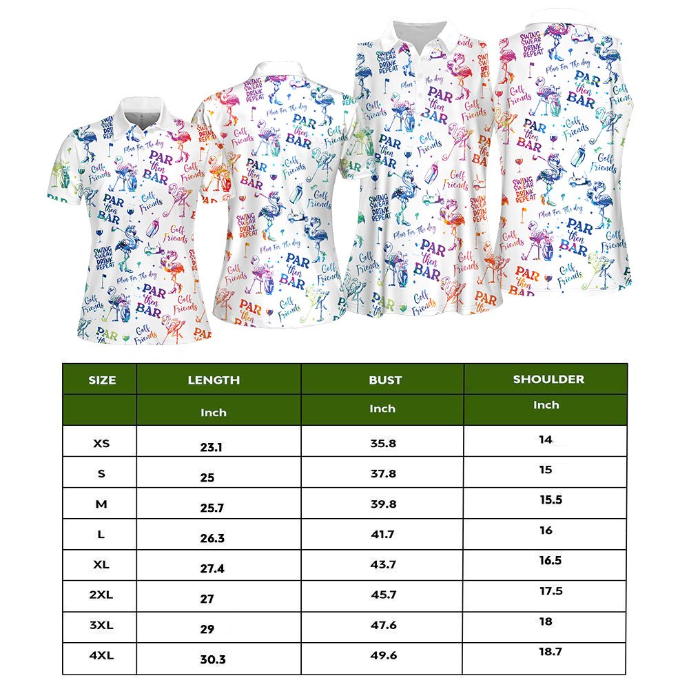 Water Color Flamingo Cute Golf Seamless Pattern Women Polo Shirt LVH050901