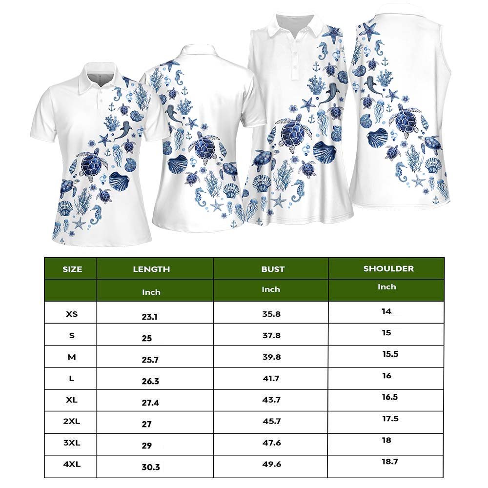 Sea Family Blue Women Polo Shirt LVH080901