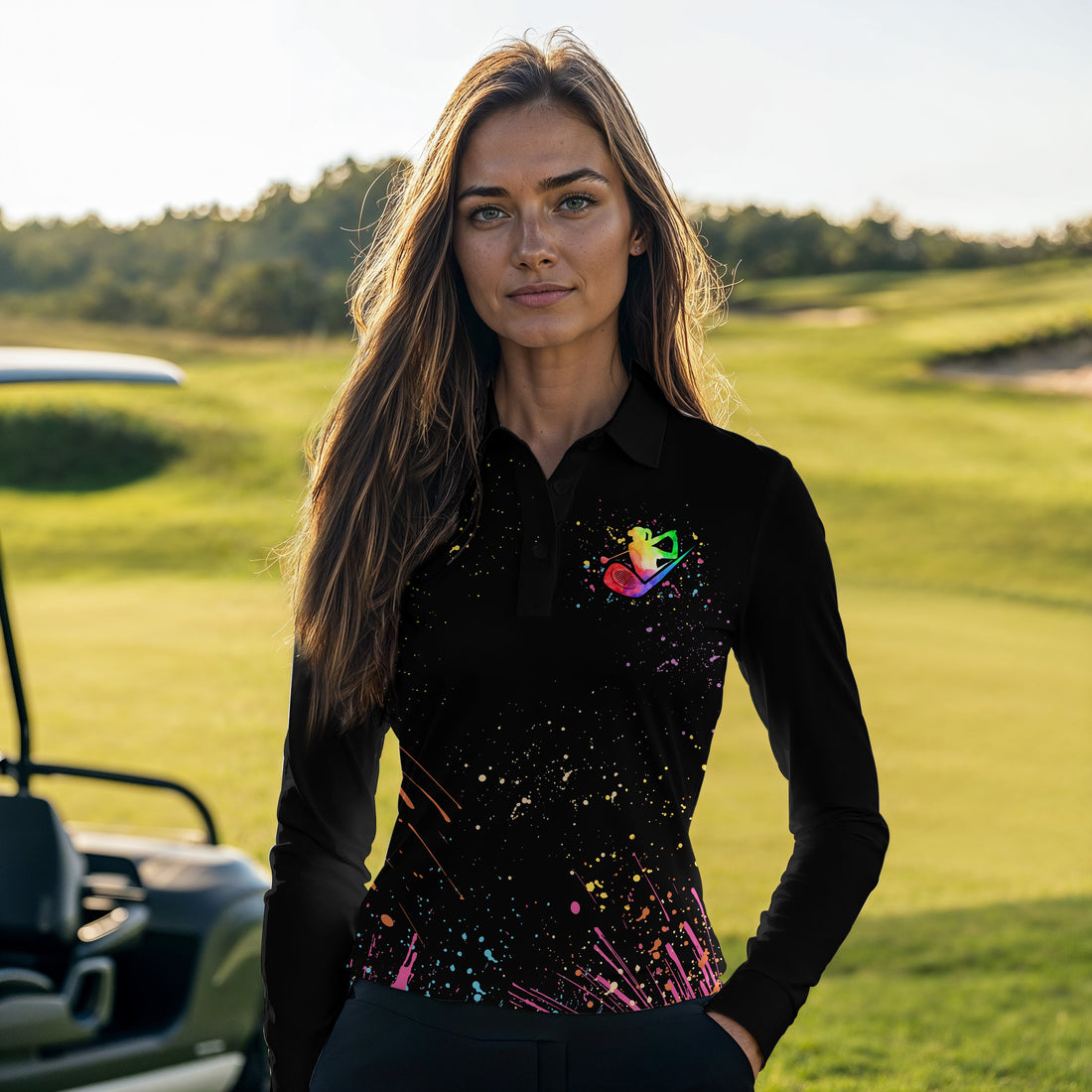 Some Grandmas Knit Real Grandmas Play Golf Women Polo Shirt LLVH060201