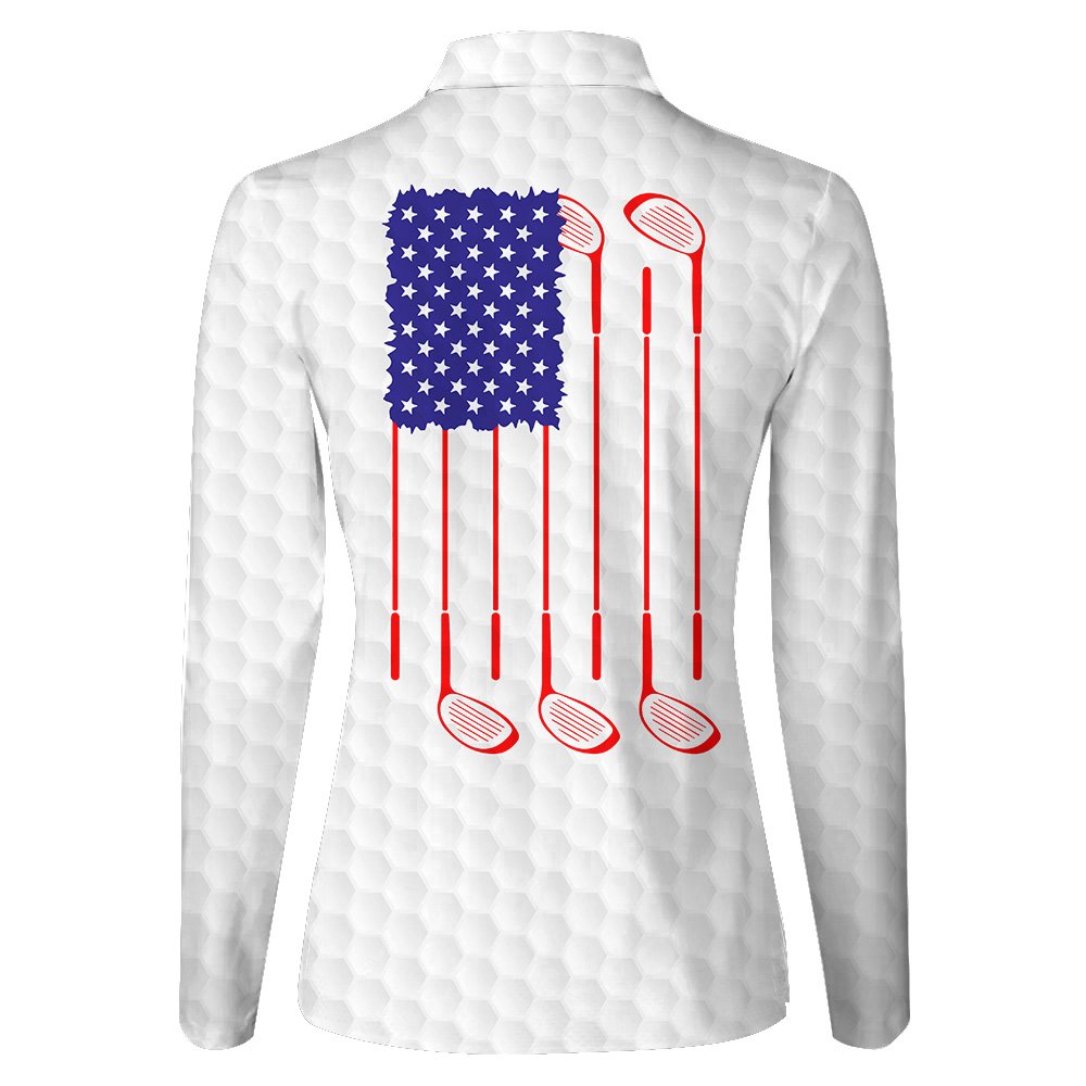 American Flag Golf Women Polo Shirt LLVH240101