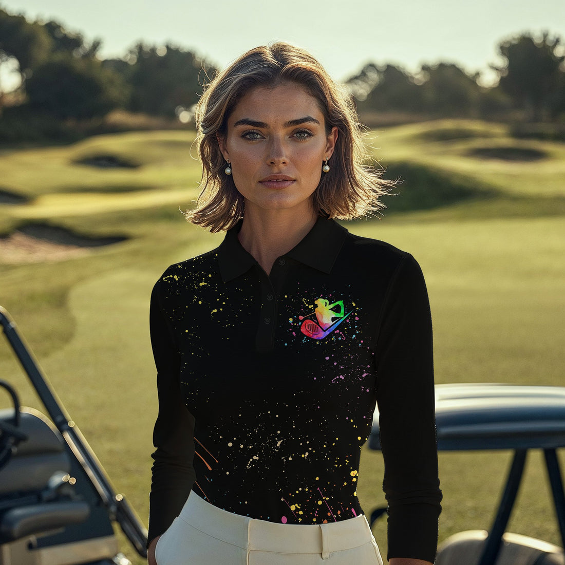 Some Grandmas Knit Real Grandmas Play Golf Women Polo Shirt LLVH060201