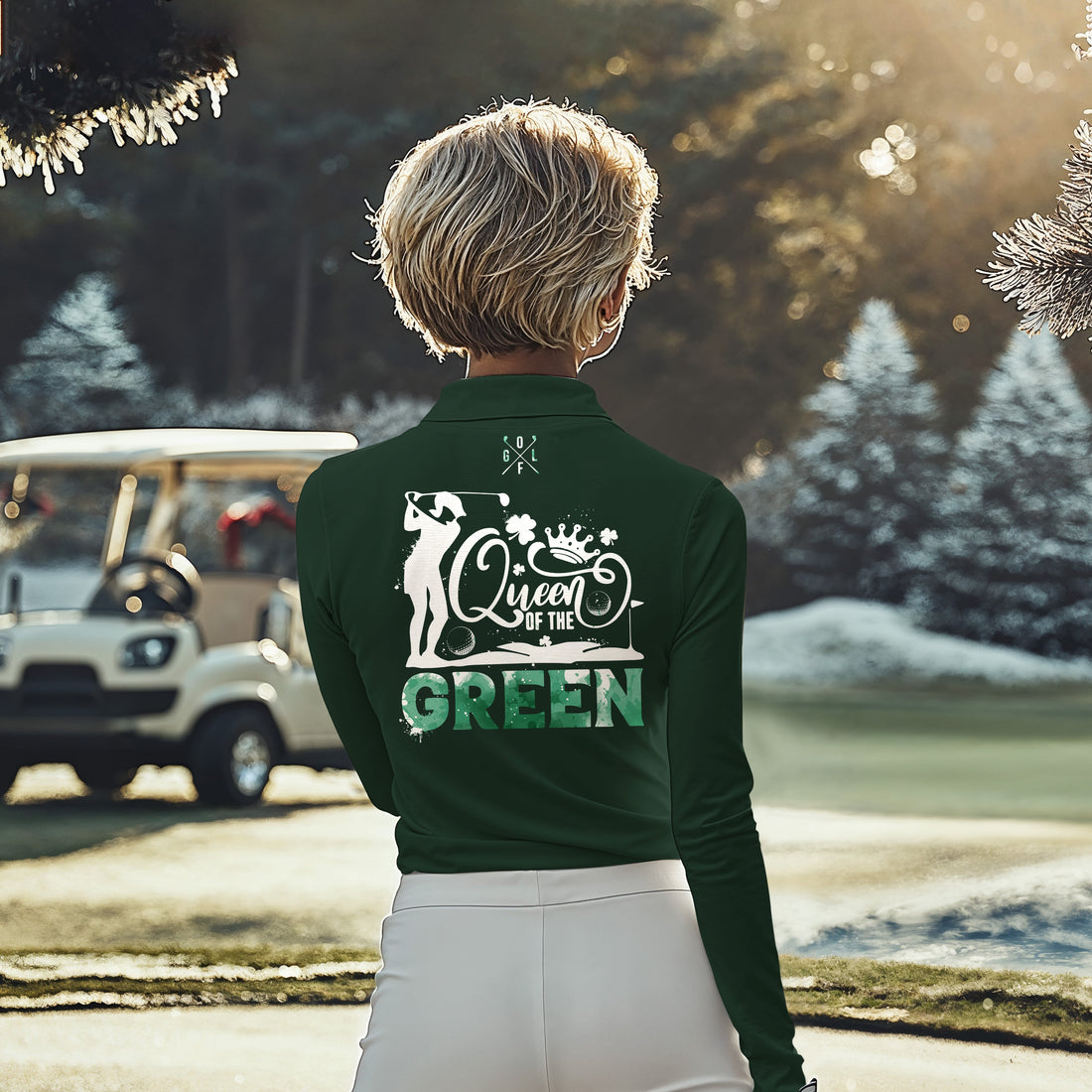 Queen Of The Green Golf Women Polo Shirt LLVH280601