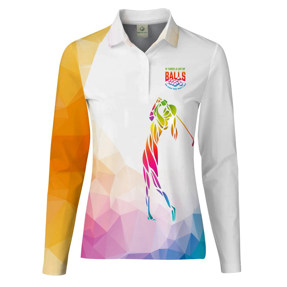 Golf Low-poly Style Women Polo Shirt LLVH160201