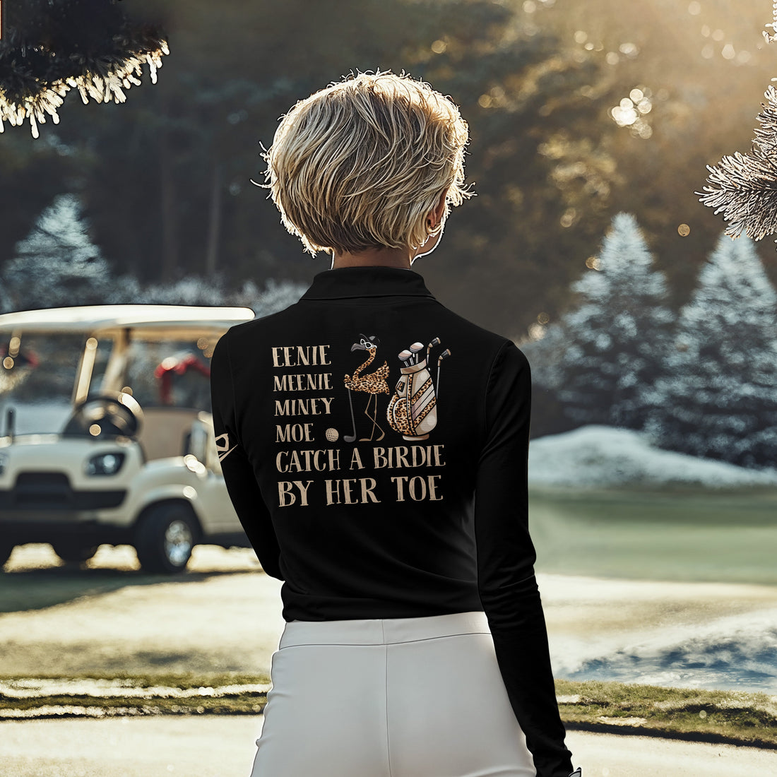 Eenie Meenie Miney Moe Catch A Birdie By Her Toe Women Polo Shirt LLVH060701